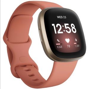 Fitbit Versa 3 - Pink Clay/Soft Gold Aluminum